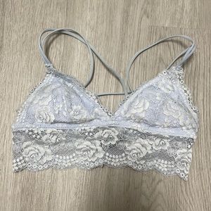 Out From Under (Urban Outfitters) Light Blue Lace Bralette